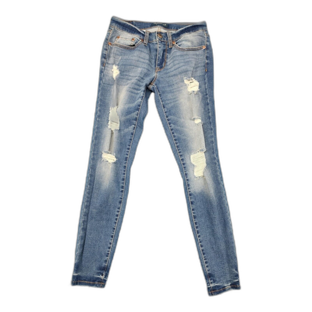 Aeropostale Women's Blue Distressed Stretch Jeans Size 4